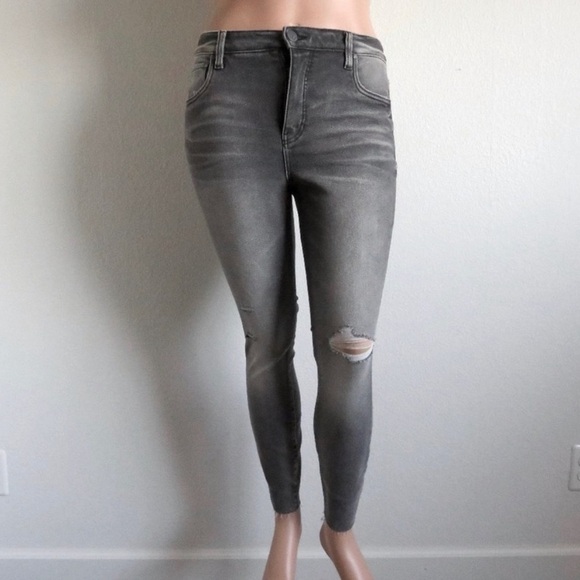 KUT from the KLOTH Jeans DISTRESSED Connie Fab Ab Ankle Skinny Plus Size 14 NWT - Picture 3 of 9